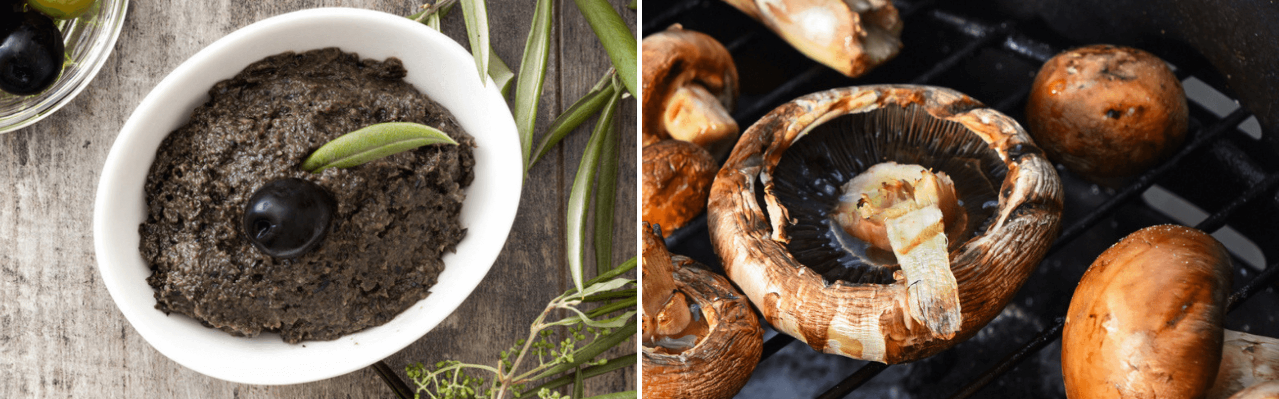 Feature Image: Roasted Portobello Mushrooms and Tomato Tapenade