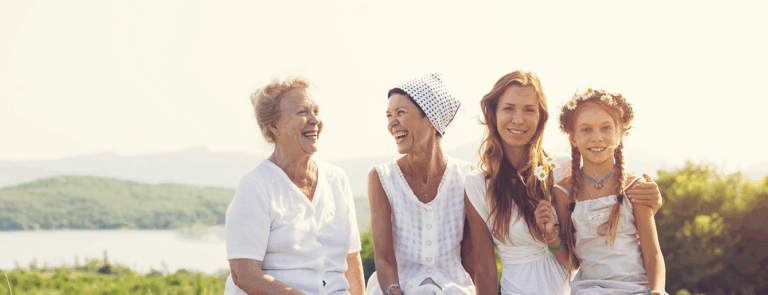 four generations of women