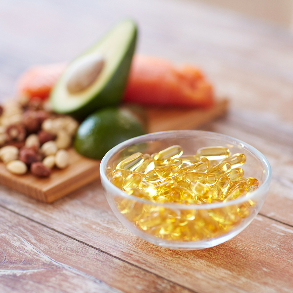 omega-3 supplements and food sources